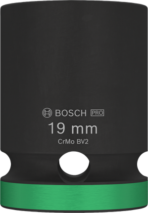 Soket Impact Bosch PRO 1/2 inci 19 mm untuk kunci pas.